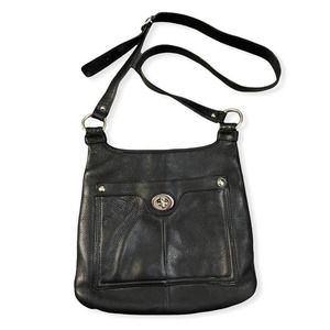 Coach F16533 Penelope Black Leather Crossbody Bag